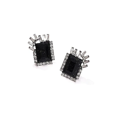 Sohi Women's Geometric Stud Earrings