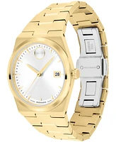 Movado Women's Bold Quest Swiss Quartz Ionic Plated Light Gold Steel Watch 35mm - Gold