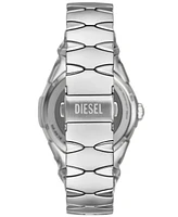 Diesel Men's D-Sruptor Quartz Three-Hand Silver Stainless Steel 42mm