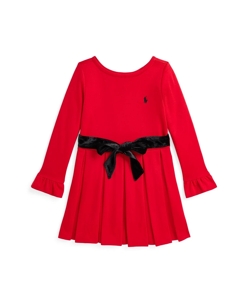 Polo Ralph Lauren Toddler and Little Girls Pleated Ponte Dress