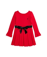 Polo Ralph Lauren Toddler and Little Girls Pleated Ponte Dress