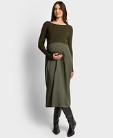 Seraphine Women's Knit to Woven Dress