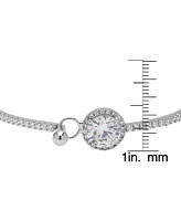 Macy's Cubic Zirconia Round Halo Bangle