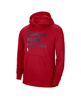 Nike Men's and Women's Red Washington Wizards 2023/24 Performance Spotlight On-Court Practice Pullover Hoodie