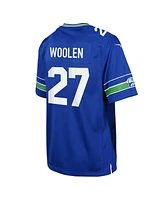 Nike Big Boys and Girls Tariq Woolen Royal Seattle Seahawks Alternate Player Game Jersey