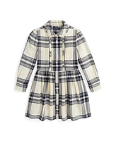 Polo Ralph Lauren Toddler and Little Girls Plaid Cotton Twill Shirtdress