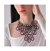 Sohi Women's Crystal Statement Necklace