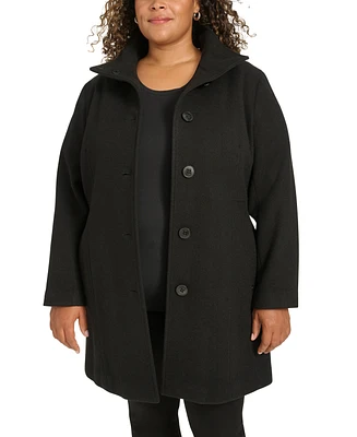 Calvin Klein Womens Plus Walker Coat, Created for Macys