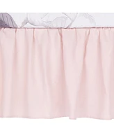 Lambs & Ivy Floral Garden Watercolor/Pink Linen 5-Piece Baby Crib Bedding Set