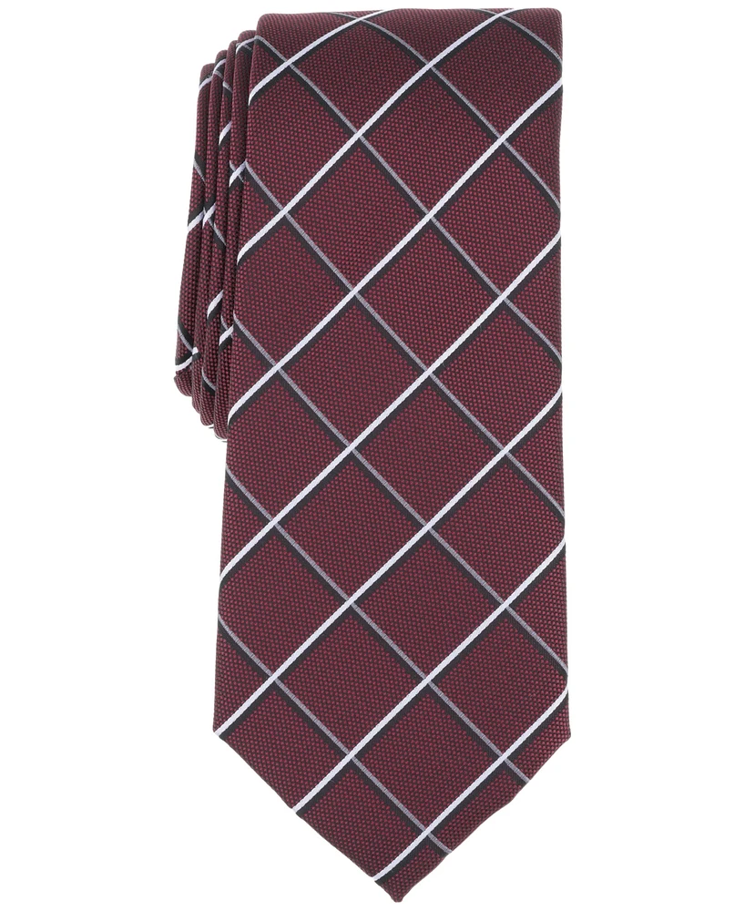 Alfani Men's Irvin Grid Tie, Created for Macy's