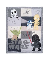 Lambs & Ivy Star Wars Classic 3-Piece Baby Crib Bedding Set - Yoda/Darth Vader
