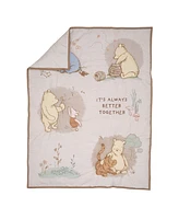 Lambs & Ivy Disney Baby Pooh Bear & Pals Cotton 3Piece Nursery Crib Bedding Set