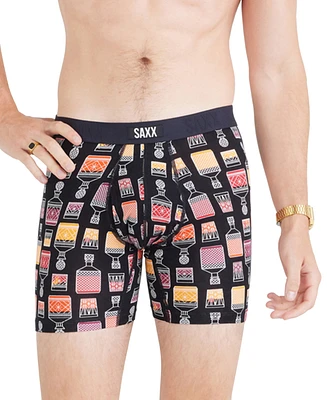 Saxx Men's Vibe Xtra Slim-Fit Printed Boxer Briefs