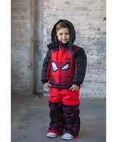 Marvel Boys Avengers Spider-Man Zip Up Winter Snow Bib Ski Pants to