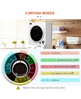 Streamdale Furniture 1350W Portable Clothes Dryer with 5 Drying Modes