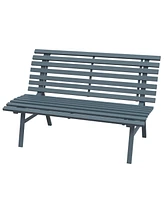 Streamdale Furniture 48" Blue Aluminum Outdoor Patio Bench