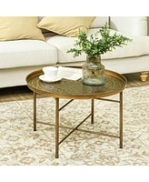 Streamdale Furniture Hammered Tray Round Coffee Table