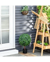 23.5" Artificial Boxwood Ball Topiary