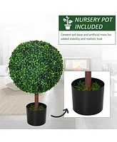 Streamdale Furniture 23.5" Artificial Boxwood Ball Topiary