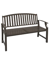 Streamdale Furniture Brown 46" Wood-Look Garden Bench