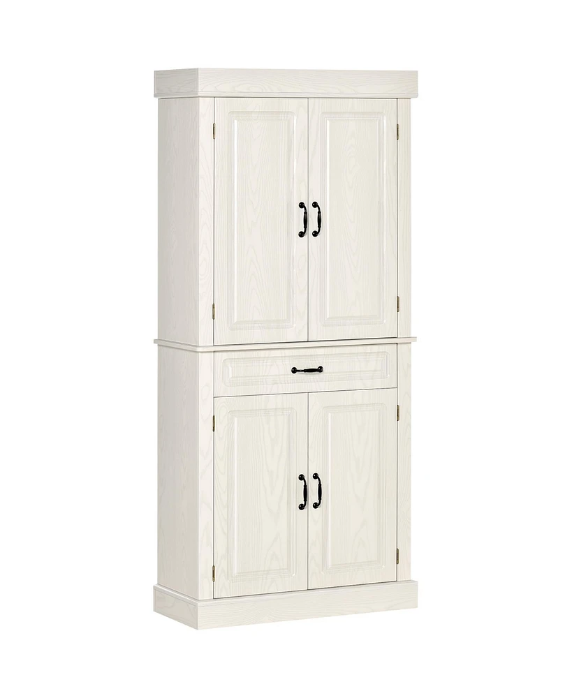 Streamdale Furniture 71" Freestanding Pantry Cabinet with Wide Drawer