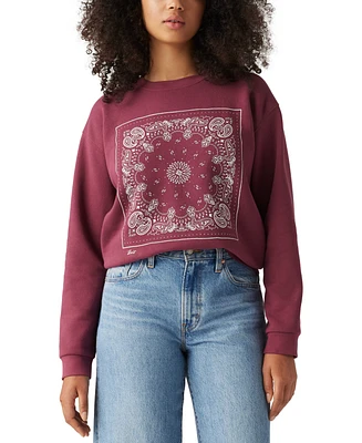 Levi's Women's Everyday Crewneck Graphic-Print Sweatshirt