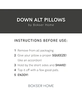 Bokser Home 2 Pack Medium Hotel Style Down Alternative Bed Pillow