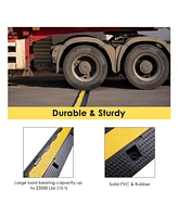 1 Channel Cable Protector Ramp Wire Cover Guard Pvc Traffic Speed Bump 2 Packs