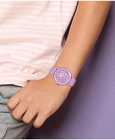 Lacoste Kids Mini Tennis Purple Silicone Strap Watch 34.5mm