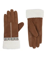 Isotoner Women's Lined Microsuede Water Repellent Glove