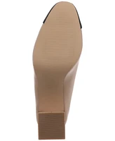 On 34th Tillyy Cap-Toe Block-Heel Pumps, Created for Macy's