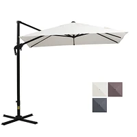 Streamdale Furniture 8' Square Patio Umbrella with 360 Rotation