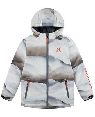 Hurley Big Boys Printed Snow Jacket