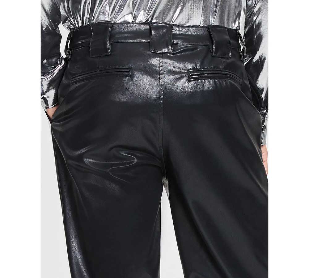 Tinsel Men's Faux Leather Dress Pants