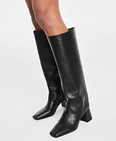 On 34th Women's Millerr Square-Toe Knee High Boots, Created for Macy's