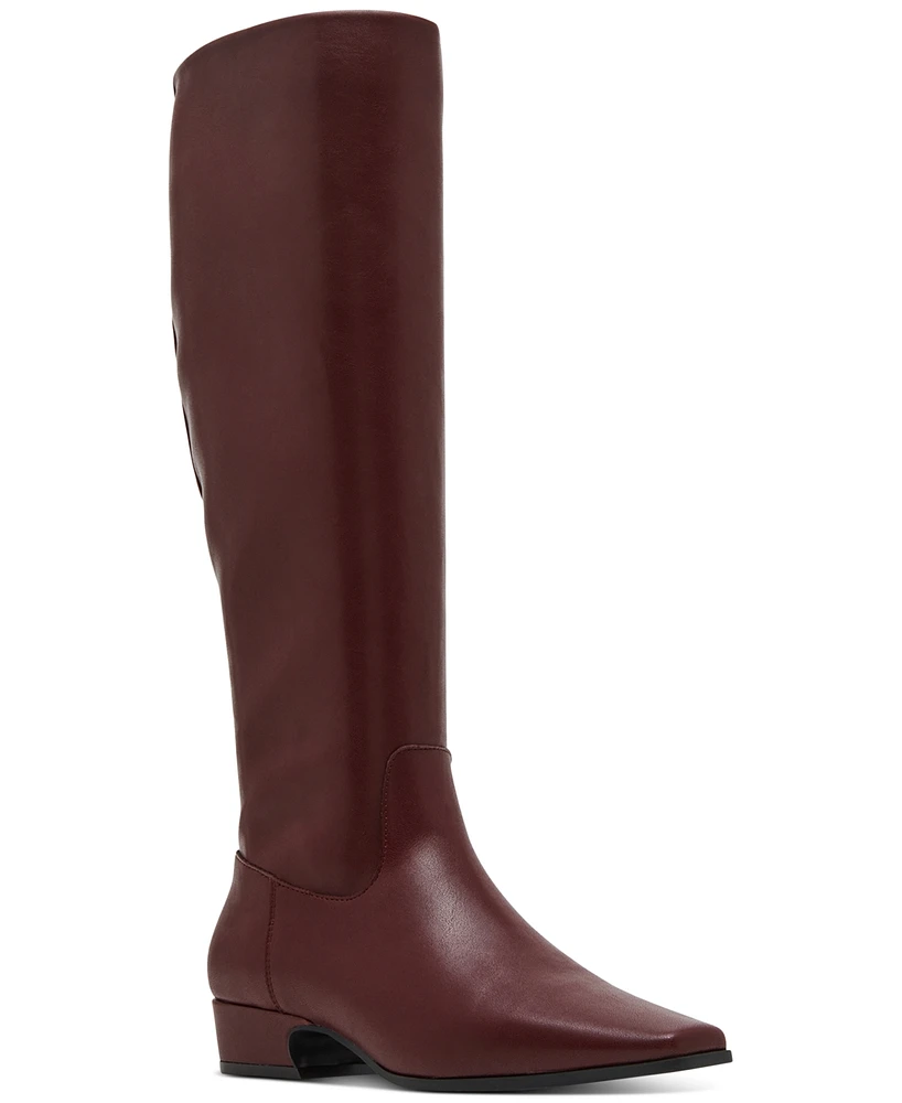 Madden Girl Florence Snip-Toe Knee-High Wide-Calf Boots