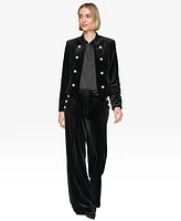 Karl Lagerfeld Paris Women's Collarless Open-Front Jacket