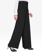 Karl Lagerfeld Paris Women's Wide-Leg Foldover-Waist Pants