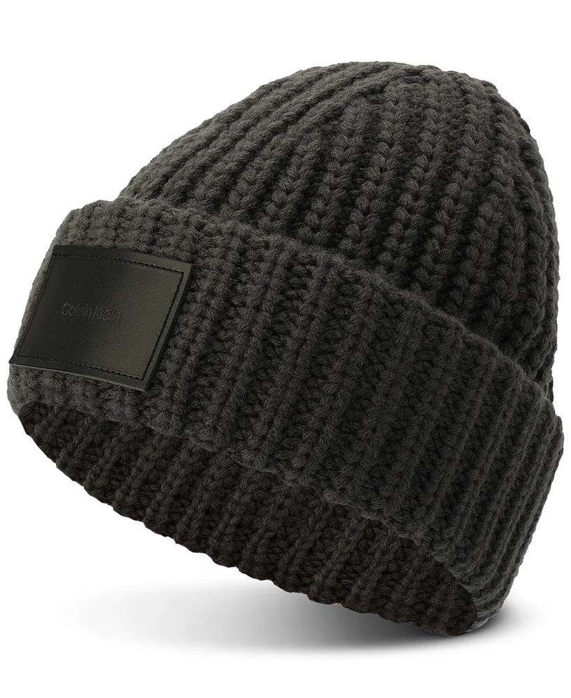 Calvin Klein Men's Lofty Shaker Logo Beanie