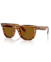 Ray-Ban Unisex Polarized Sunglasses, Wayfarer Reverse RBR0502S