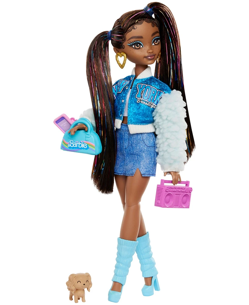 Barbie Dream Besties Barbie Brooklyn Fashion Doll with 8 Video Music Themed Accessories - Multi