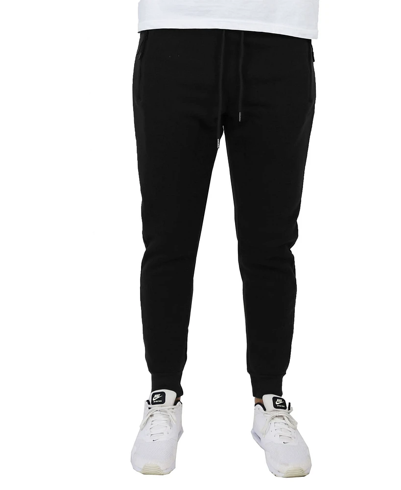 Galaxy By Harvic Men's Pro Star Slim Fit Fleece Lined Jogger Sweatpants