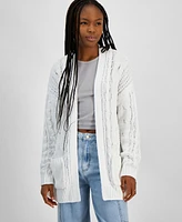 Hooked Up by Iot Juniors' Cable Cardigan