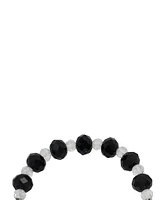 Betsey Johnson Faux Stone Skull Charm Stretch Bracelet