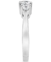 Diamond Three Stone Engagement Ring (1 ct. t.w.) in 14k White Gold