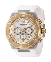 TechnoMarine Men's Tm-222077 Manta Quartz Chronograph Gold, White