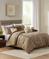Madison Park Bella Jacquard 6-Pc. Comforter Set, Full/Queen