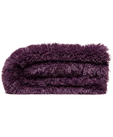Chanasya Premium Solid Faux Long Fur Throw Blanket - Soft