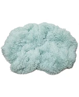 Chanasya Premium Solid Faux Long Fur Throw Blanket - Soft, Fuzzy For Bed or Couch 60" x 70" Aubergine