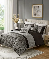 Madison Park Lily Jacquard 6-Pc. Comforter Set, Full/Queen